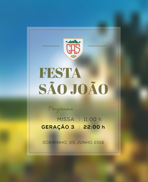 Cartaz Festa S�o Jo�o 2016 - Soeirinho